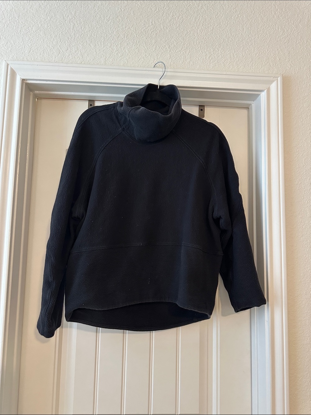 lululemon athletica Black Cowl Neck Sweater